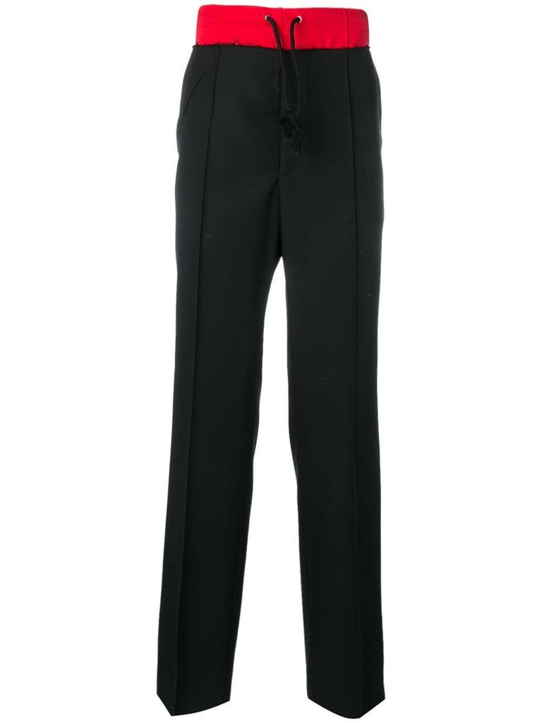 contrasting waistband track pants