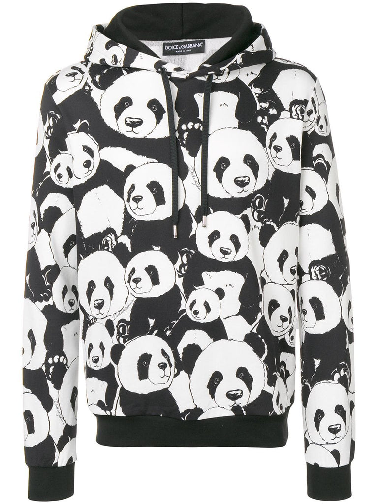 panda print hoodie