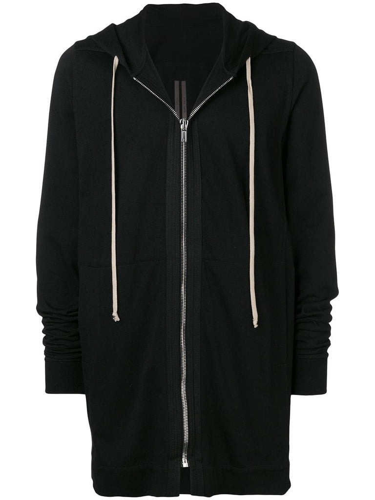 long zipped hoodie