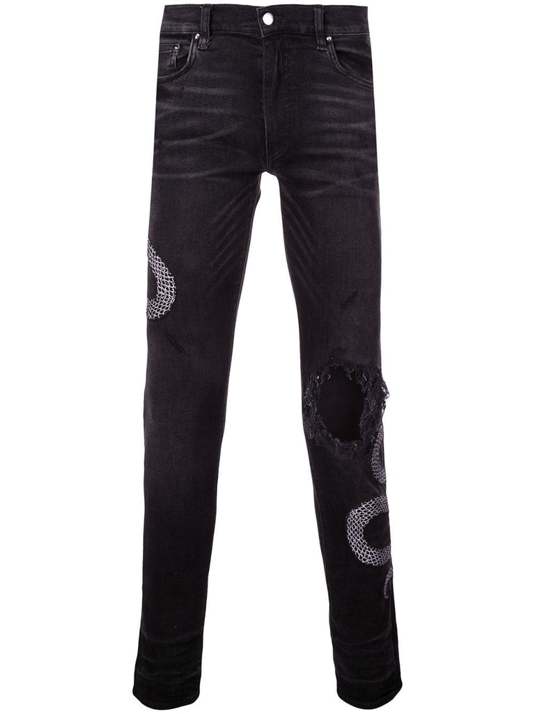 Slithering Snake skinny jeans