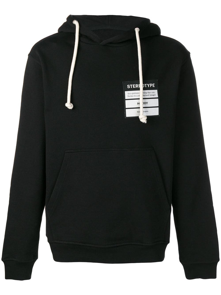 Stereotype patch hoodie