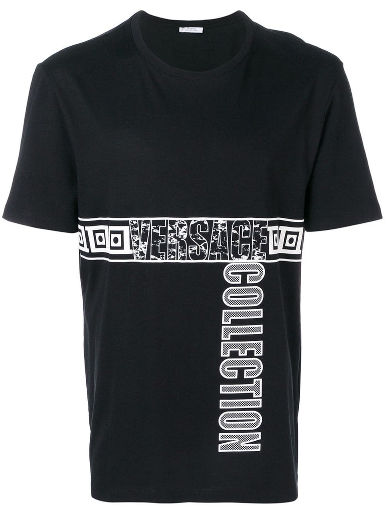 Horizontal And Vertical Print Tee