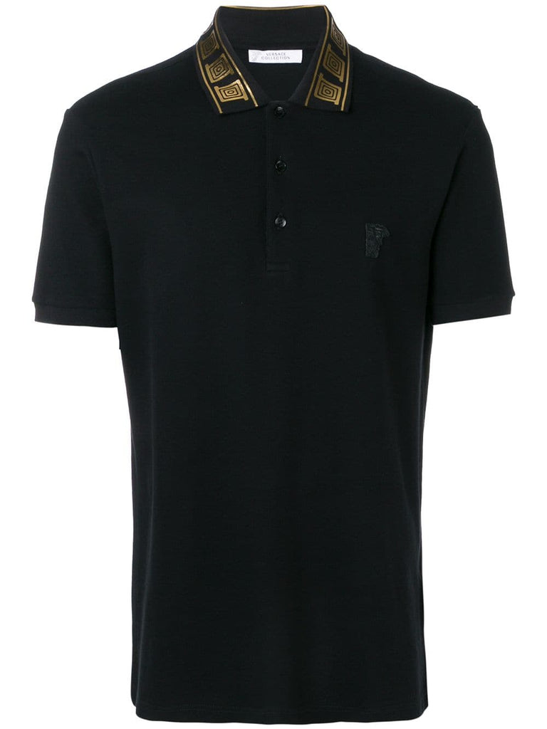 collar detail polo shirt