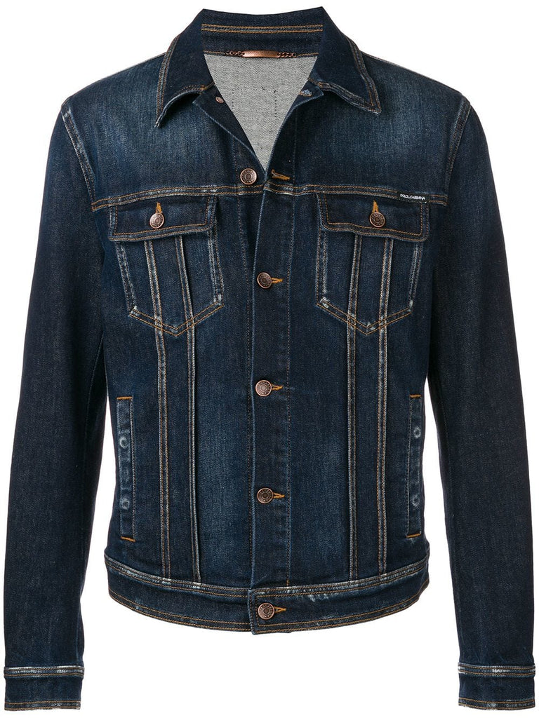 fitted denim jacket