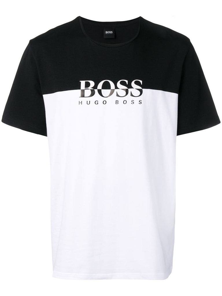 colour block logo T-shirt