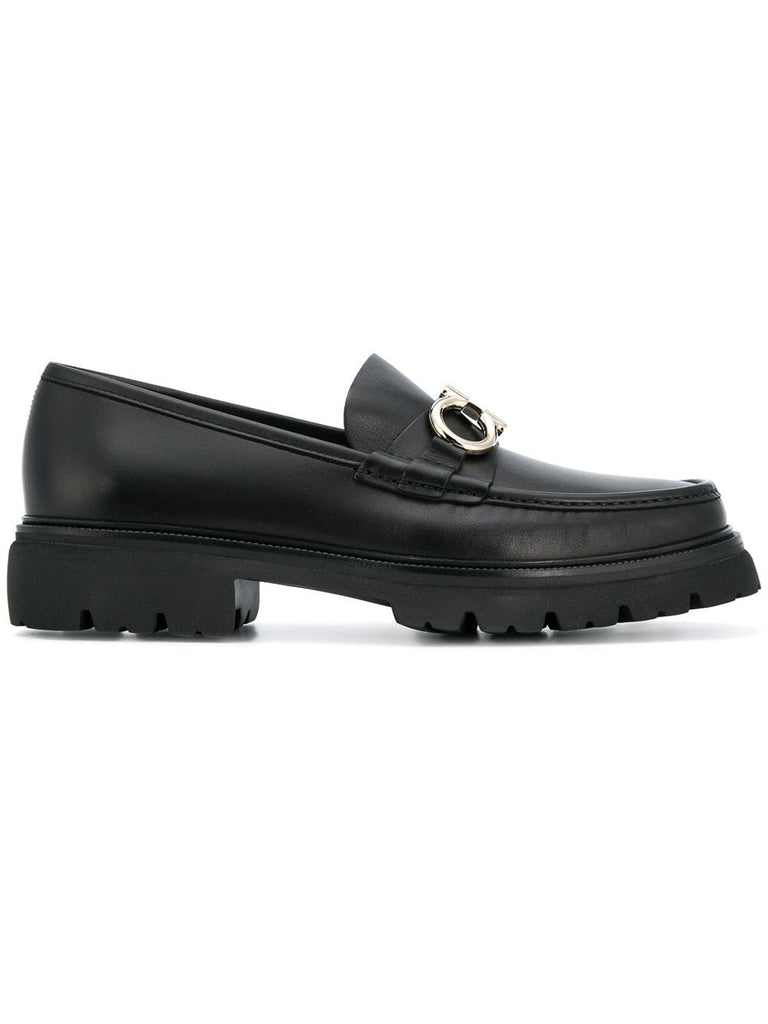 Gancini bit loafers