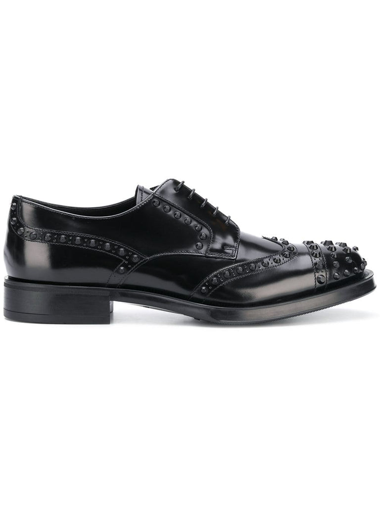 studded derby brogues