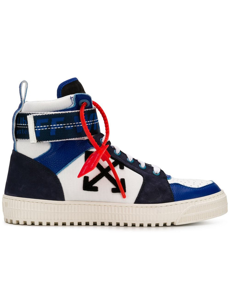 Industrial belt hi-top sneakers