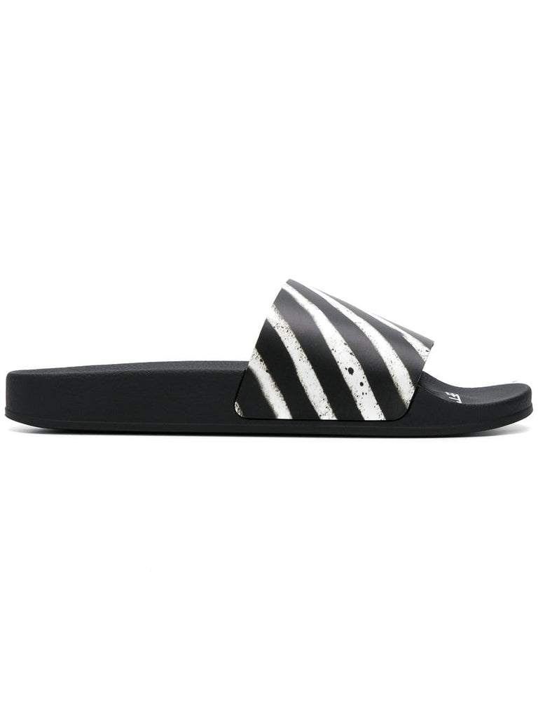 diagonal stripe sliders