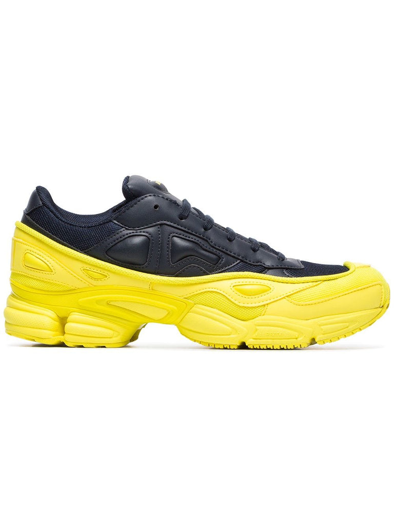 yellow and navy Ozweego leather sneakers