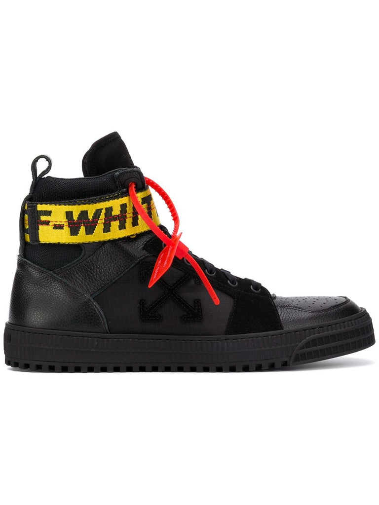 Industrial hi-top sneakers