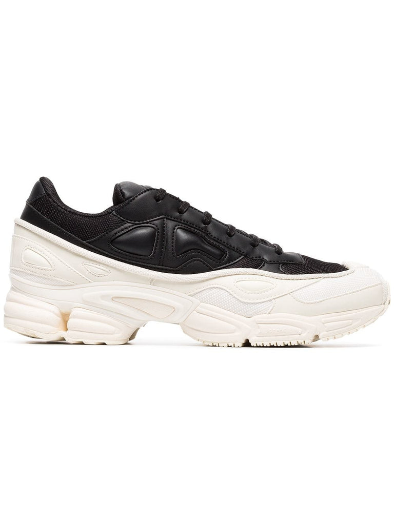 white and black Ozweego leather sneakers