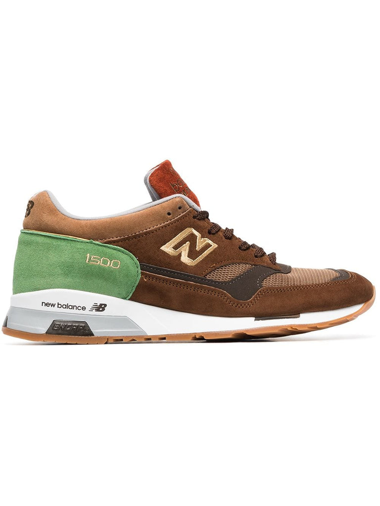 brown and green MSX90BG leather and suede sneakers