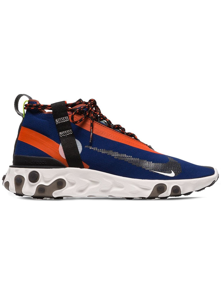 blue orange and black ISPA react trainers