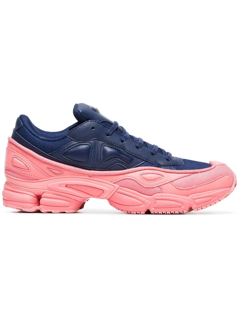 pink and blue Ozweego leather sneakers