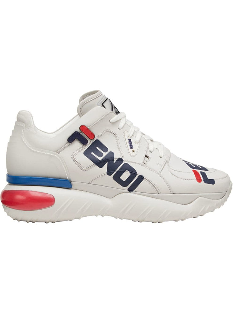 white Fendi Mania low-top sneakers