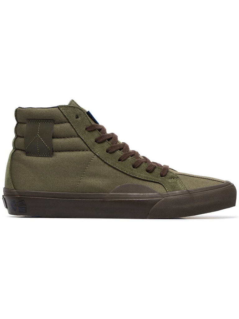 green Vault cotton high top trainers