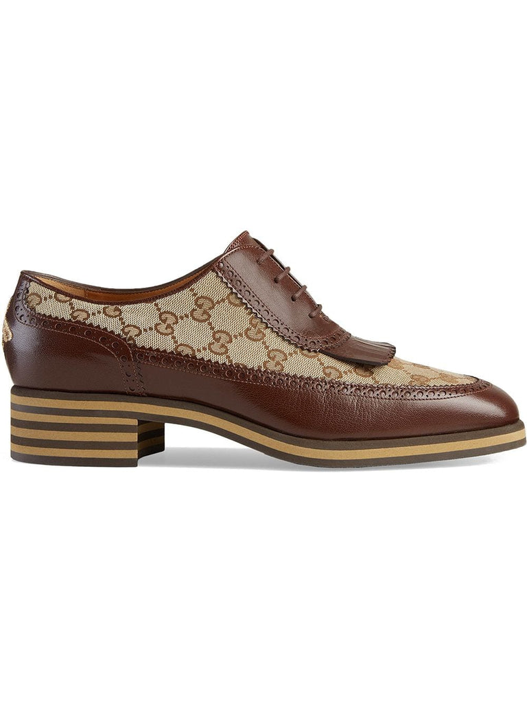 Leather and GG brogue shoes