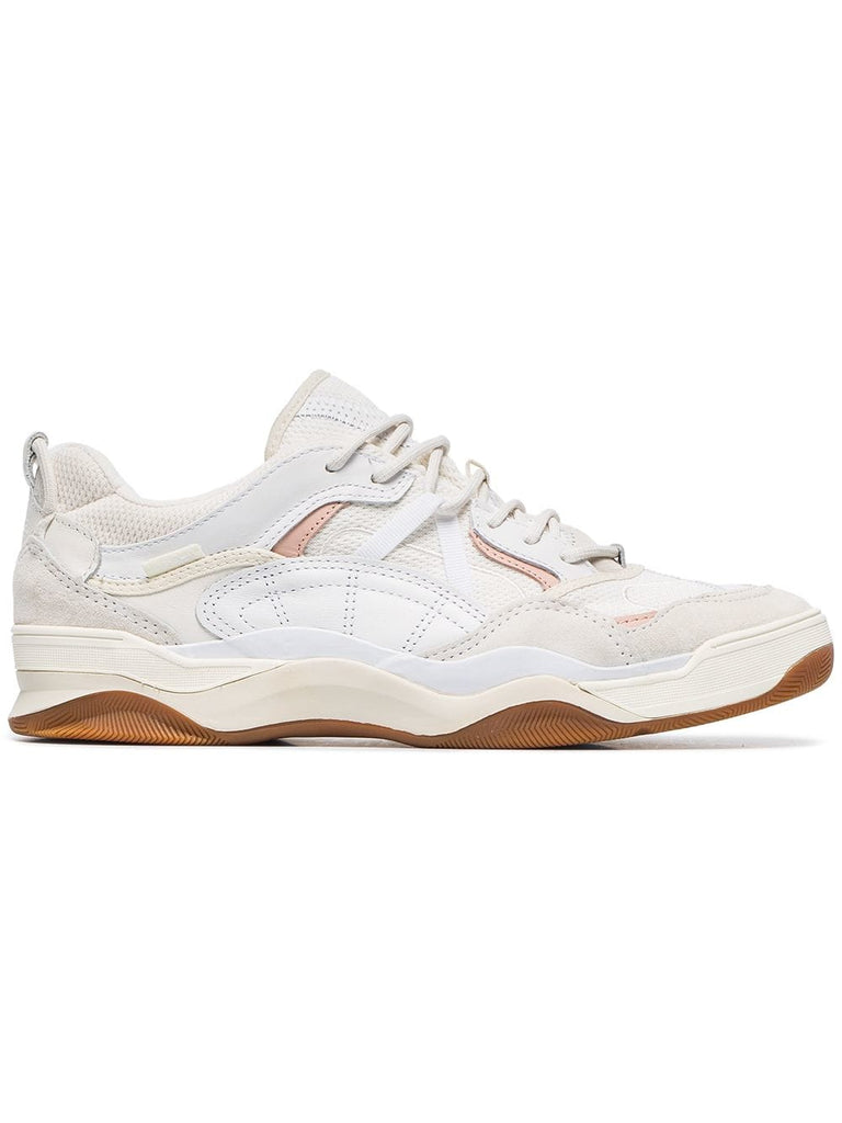 white Varix leather and suede sneakers