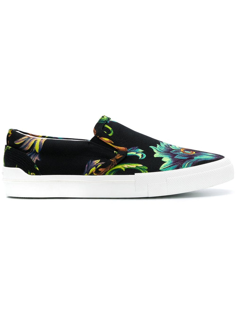 printed slip-on sneakers