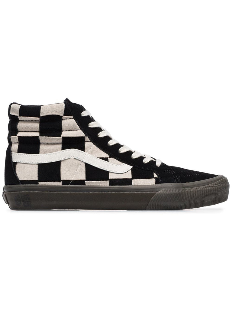 black and white vans vault x taka hayashi sk8-hi sneakers