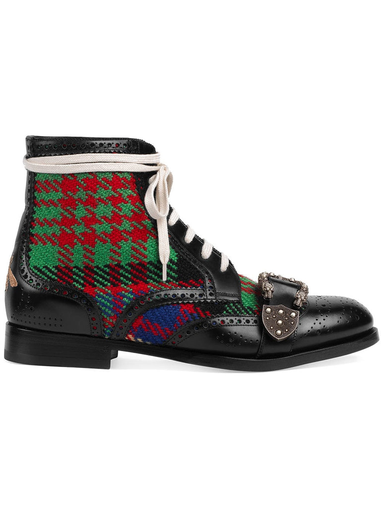 Tartan Queercore brogue boot