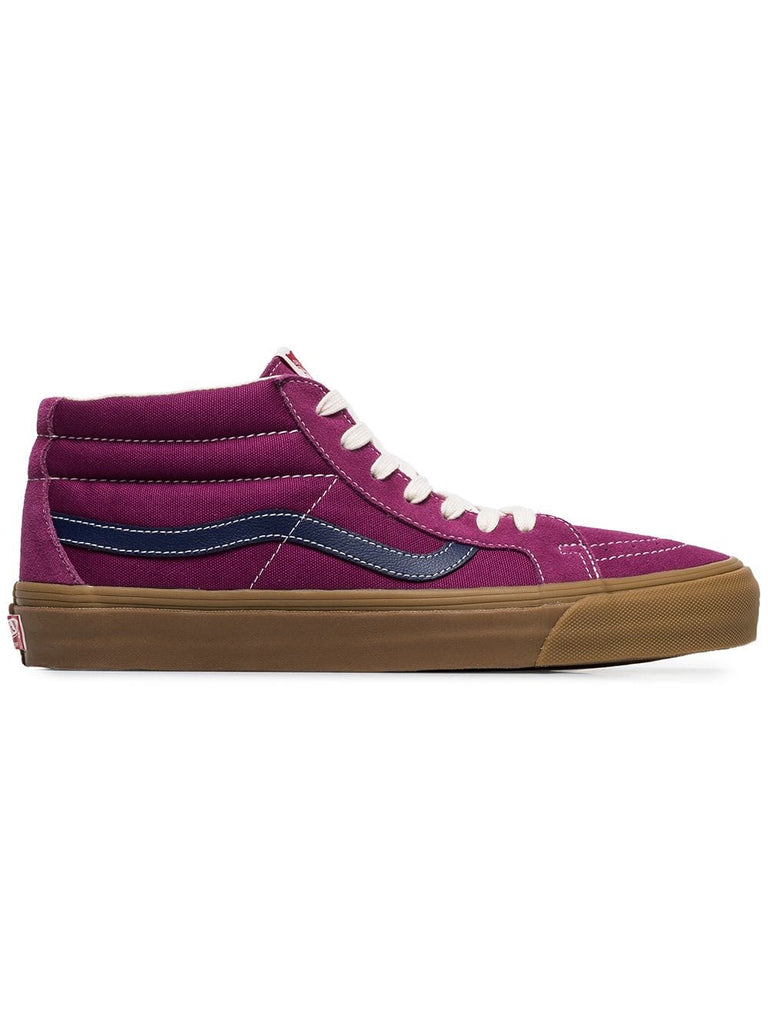 Vault SK8 mid LX purple suede skater shoes