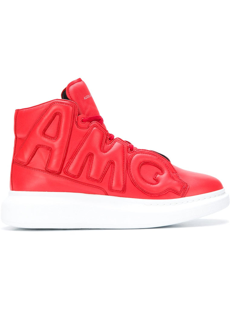 high-top oversized sneakers