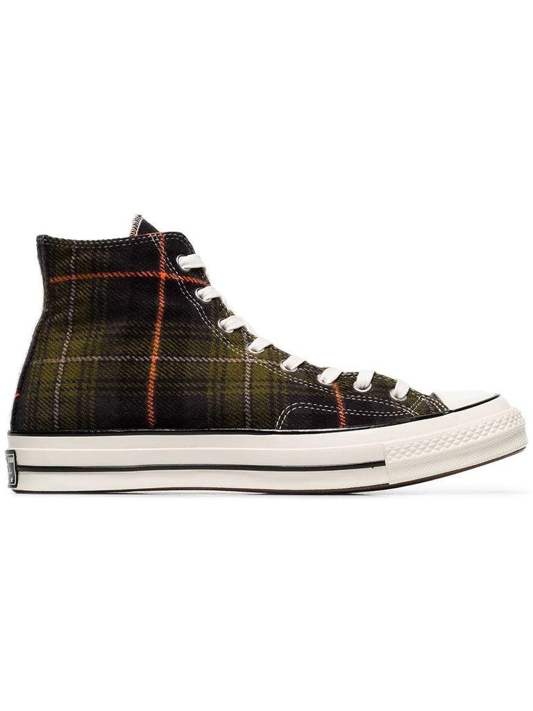 Chuck 70 Classic Hi-Top Plaid Sneakers