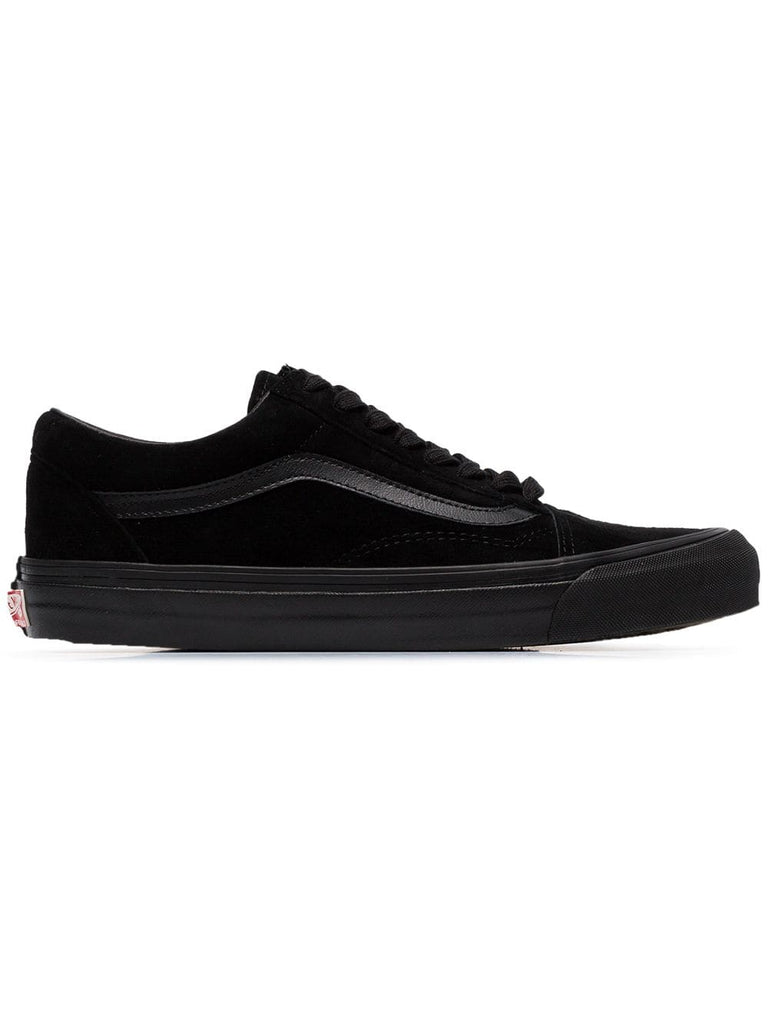 black Vault suede low top sneakers