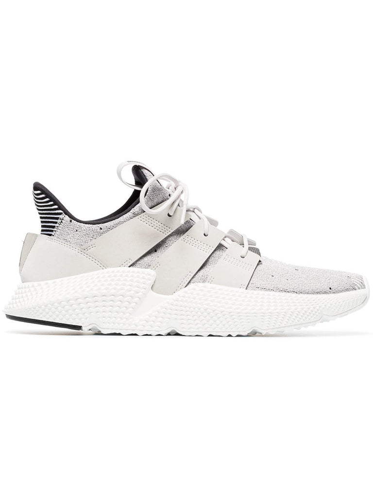 Prophere grey lowtop cotton sneakers