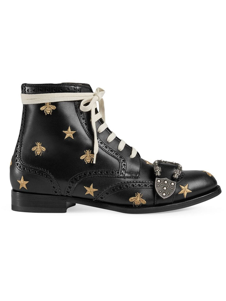 Queercore embroidered brogue boot