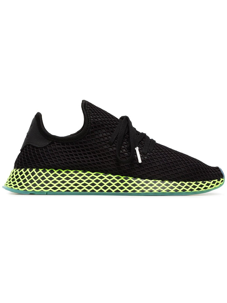 black and green deerupt runner sneakers