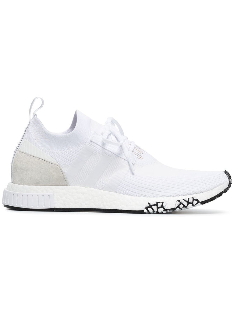 white NMD_Racer prime knit sneakers