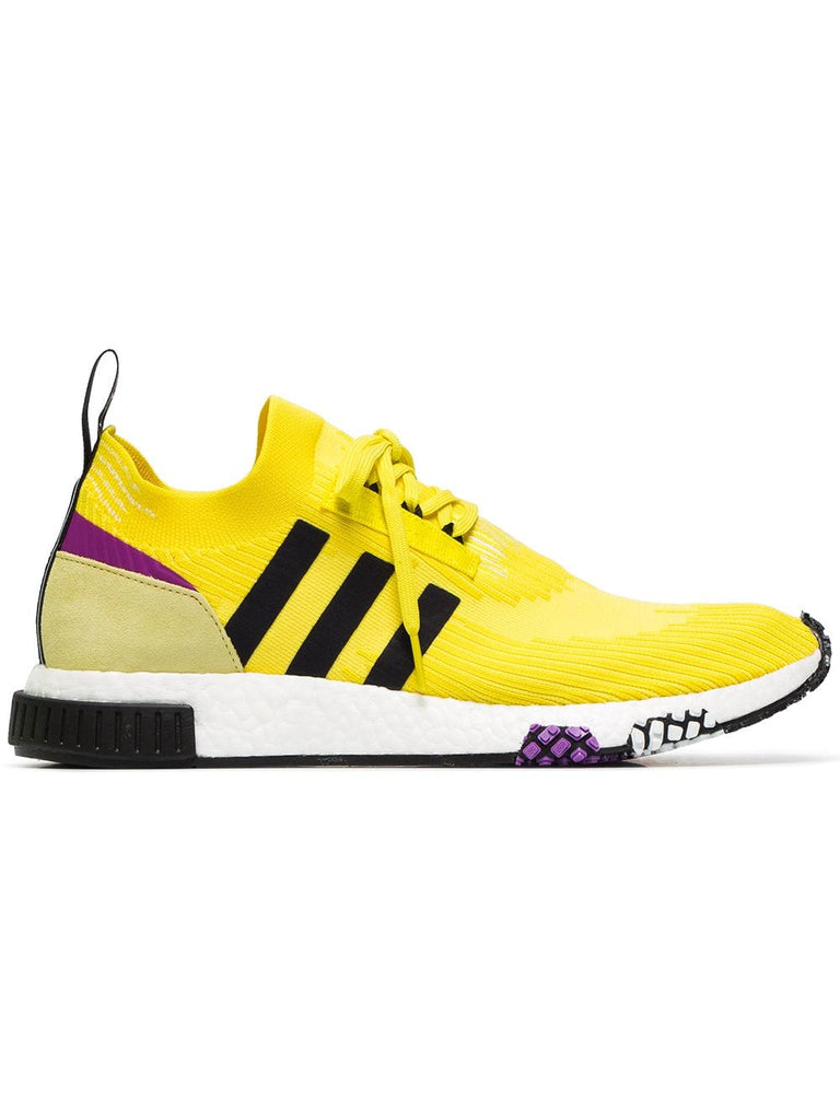 yellow and black NMD Racer sneakers