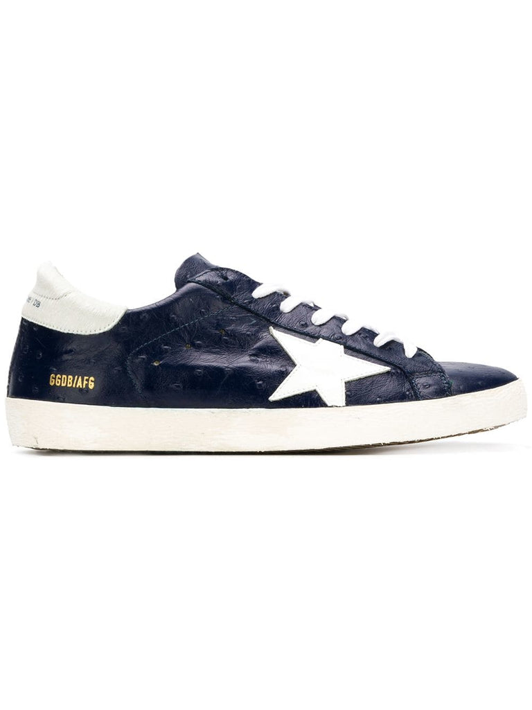 Superstar ostrich-embossed sneakers