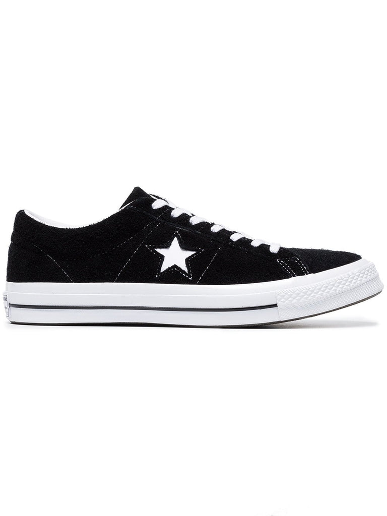 black All Star Chuck Taylor suede sneakers