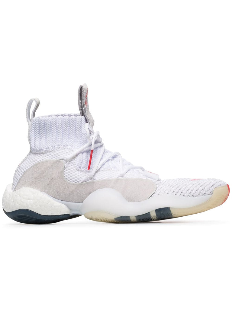 white and red crazy BYW X sneakers