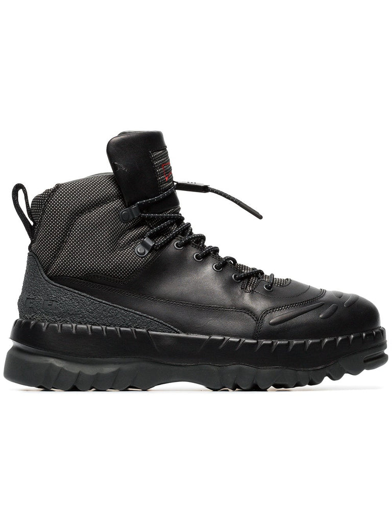 black X Kiko Kostadinov leather boots