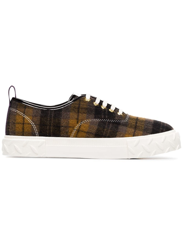 Viper Tartan Print Trainers