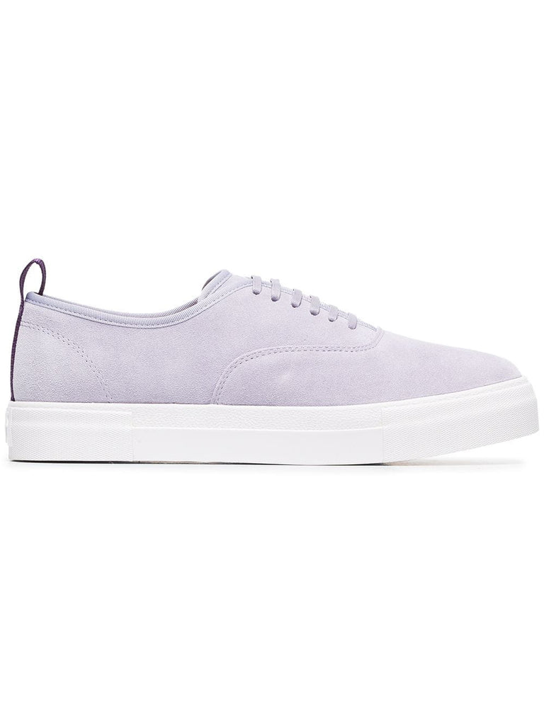 purple suede Mother sneaker