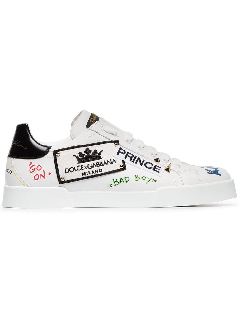 Prince graffiti print sneakers