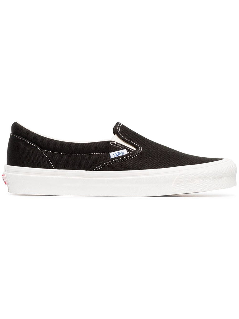 black and white UA Classic Slip-On DX cotton sneakers