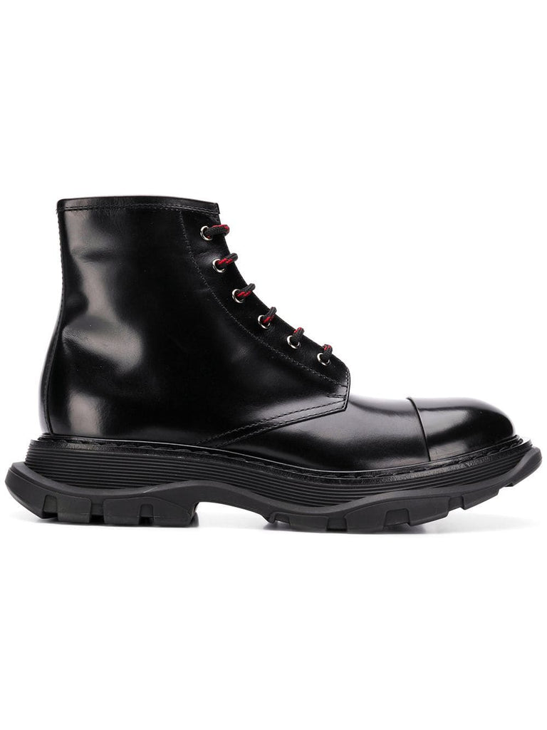 oversized sole combat boots