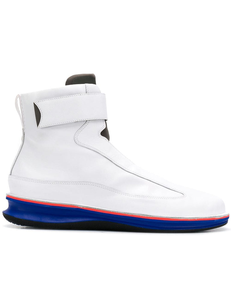 Rolling high-top sneakers