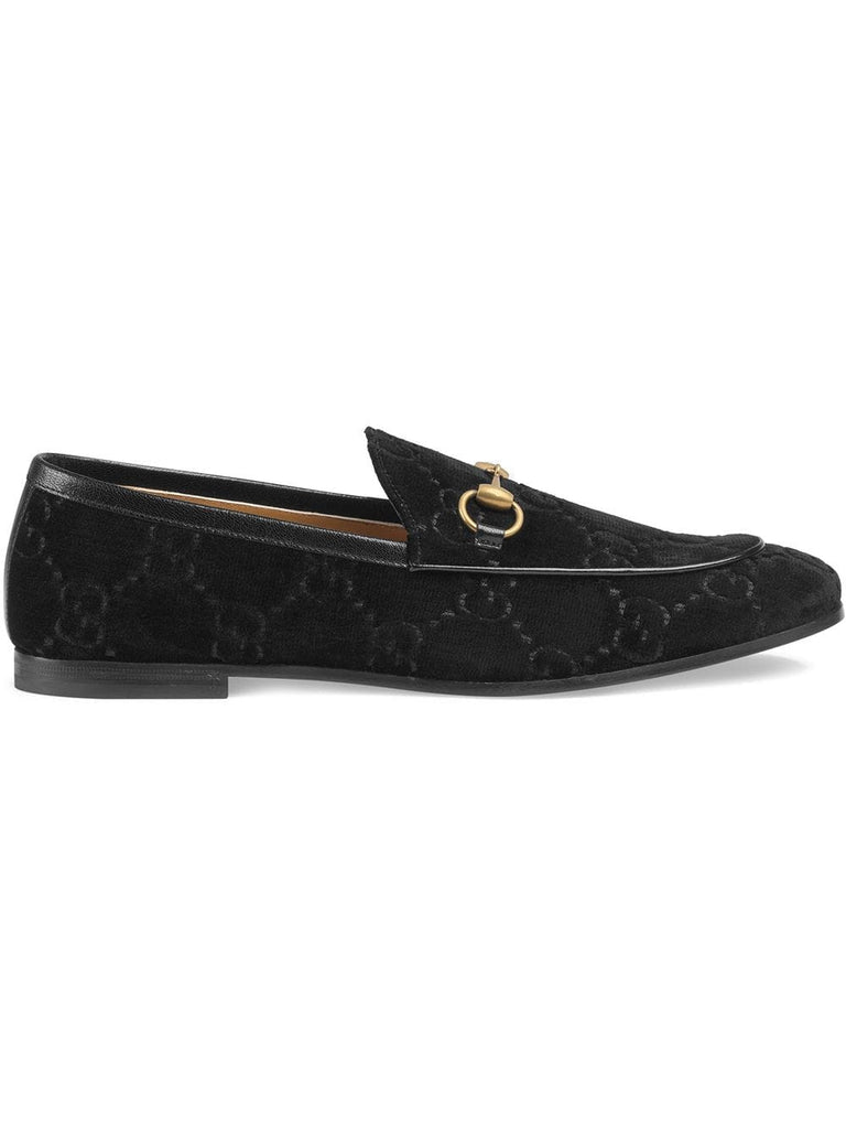 Gucci Jordaan GG velvet loafers