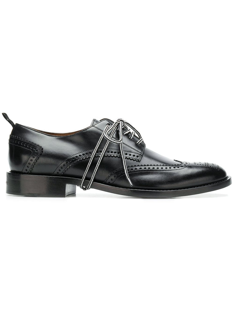 perforated derby shoes