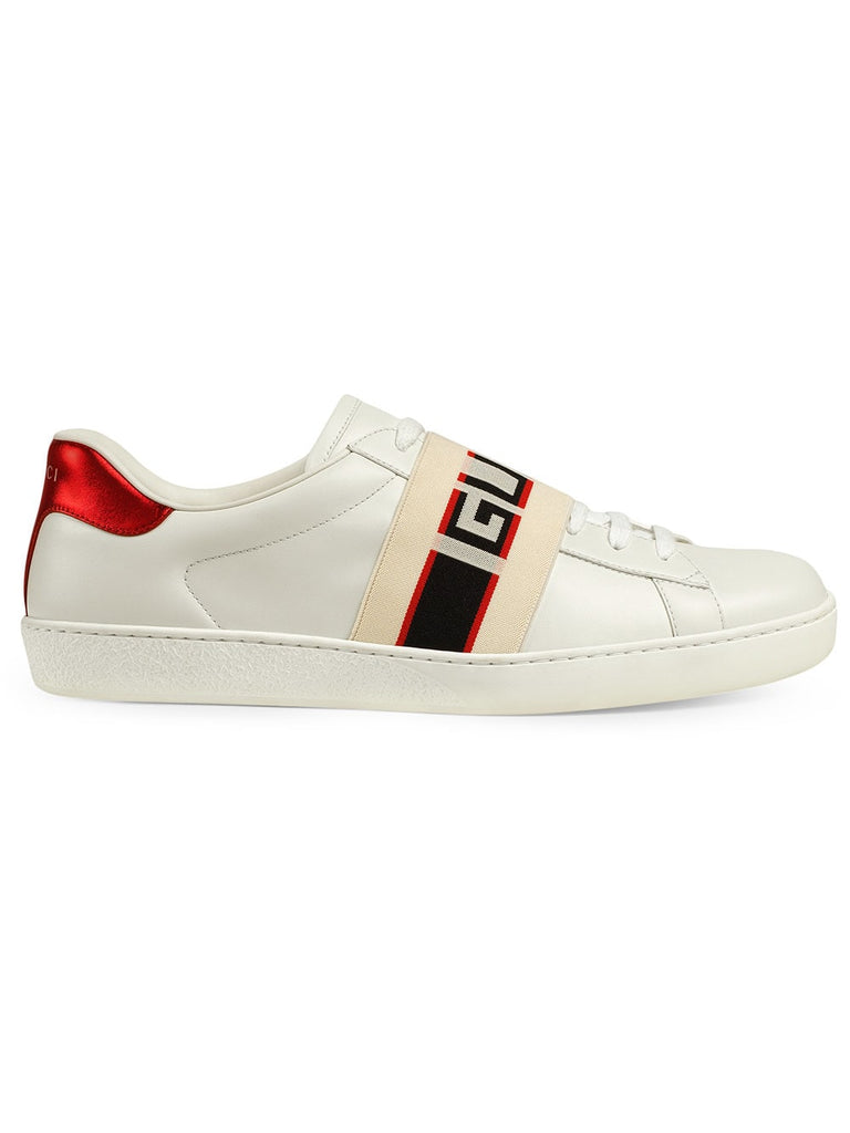 Gucci stripe leather sneaker