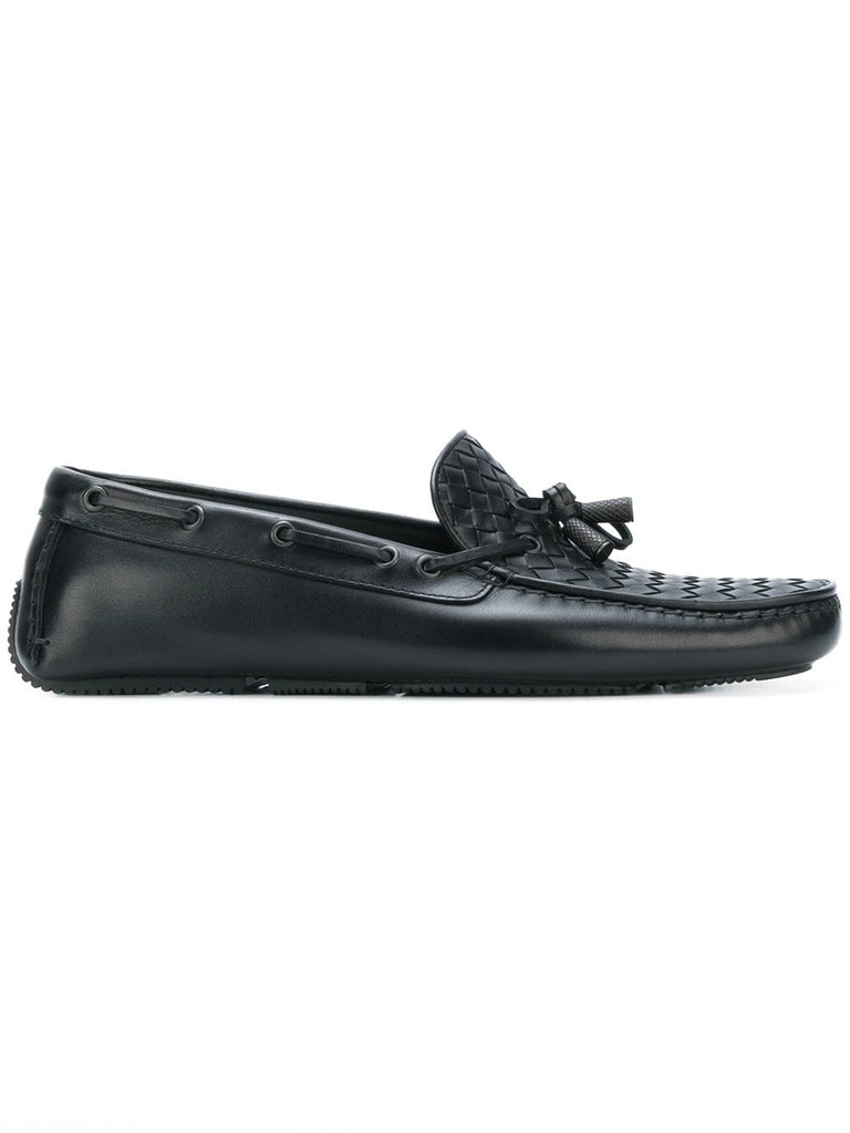 Intrecciato woven loafers