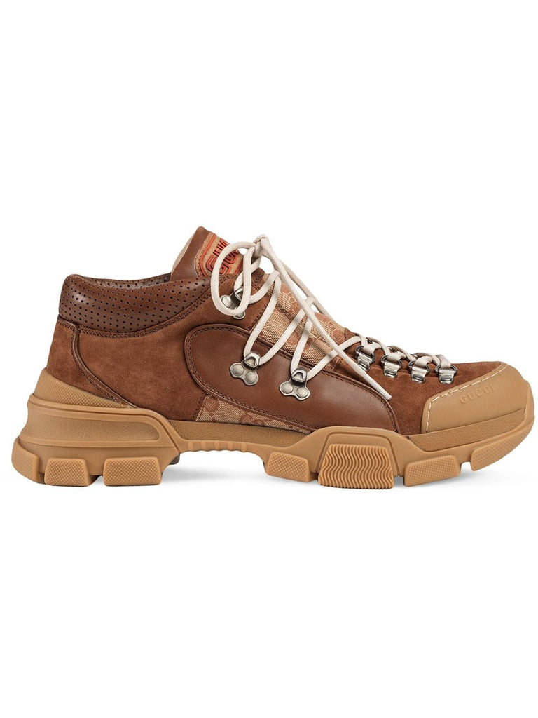 Leather and Original GG low-top trekking boot